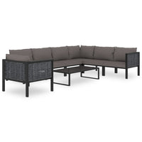 Thumbnail for Sofa-Eckelement mit Linker Armlehne Poly Rattan Anthrazit