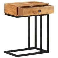 Thumbnail for Beistelltisch U-Form 45x30x61 cm Akazie Massivholz