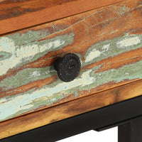 Thumbnail for Beistelltisch U-Form 45x30x61 cm Recyceltes Massivholz