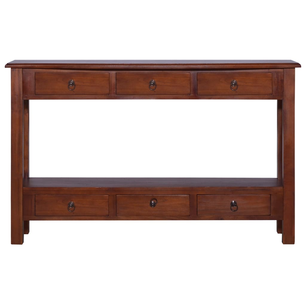 Konsolentisch Klassisch Braun 120x30x75cm Massivholz Mahagoni