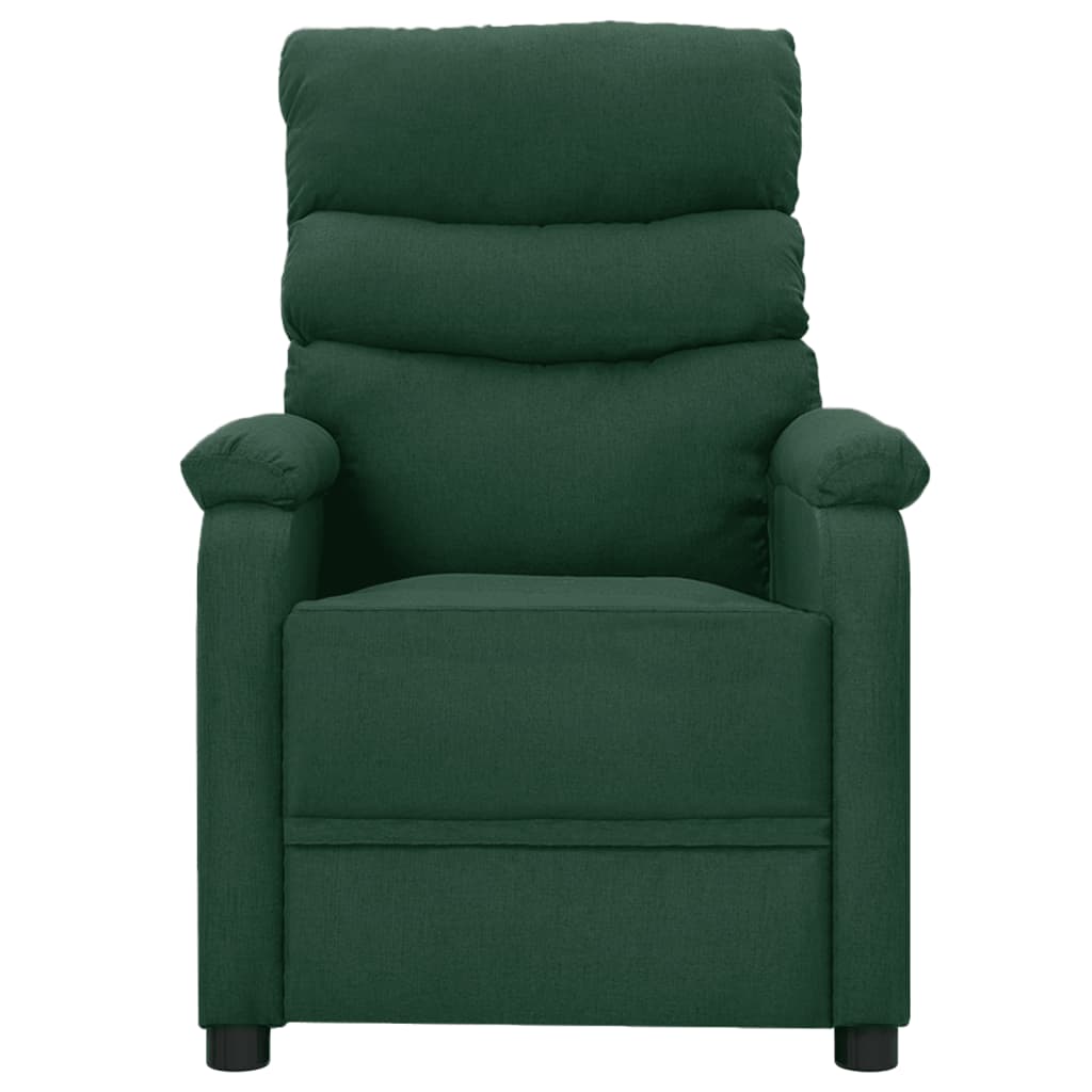 Massagesessel Dunkelgrün Stoff