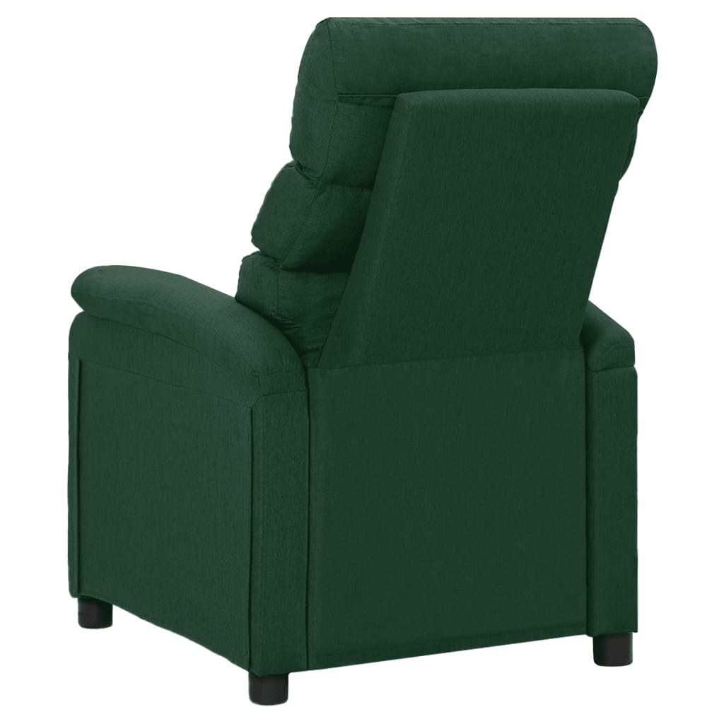Massagesessel Dunkelgrün Stoff