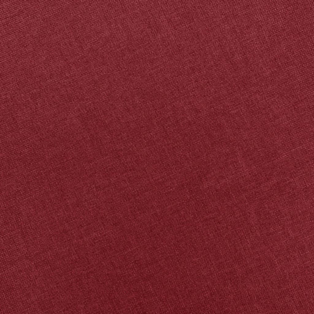 Massagesessel mit Hocker Weinrot Stoff