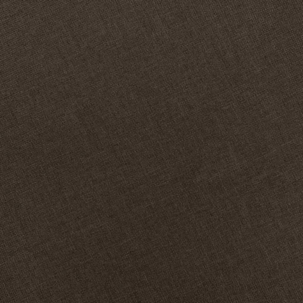 Massagesessel mit Hocker Braun Stoff