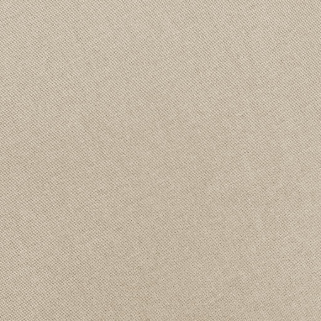 Massagesessel mit Hocker Creme Stoff