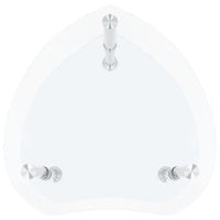 Thumbnail for Beistelltisch mit 2 Ablagen Transparent 38x38x50 cm Hartglas