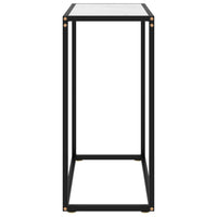 Thumbnail for Konsolentisch Weiß 60x35x75 cm Hartglas