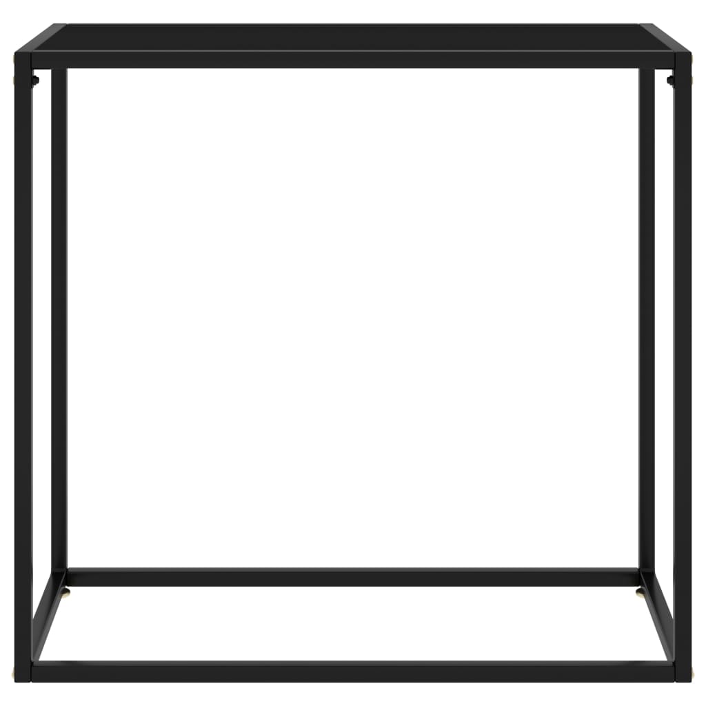 Konsolentisch Schwarz 80x35x75 cm Hartglas