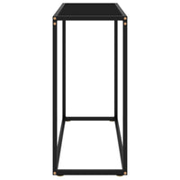 Thumbnail for Konsolentisch Schwarz 80x35x75 cm Hartglas