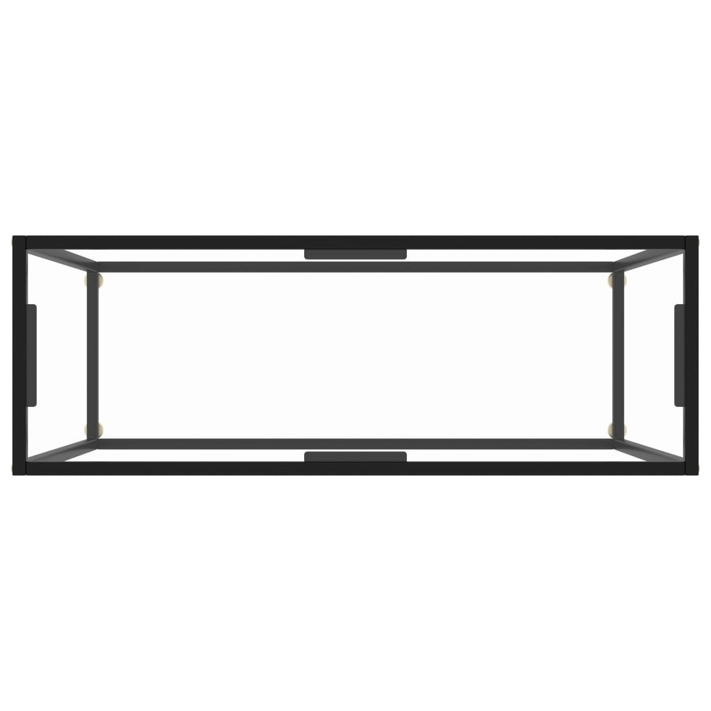 Konsolentisch Transparent 100x35x75 cm Hartglas