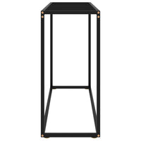 Thumbnail for Konsolentisch Schwarz 100x35x75 cm Hartglas