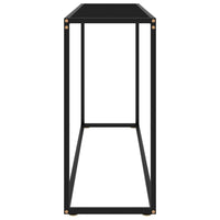 Thumbnail for Konsolentisch Schwarz 120x35x75 cm Hartglas