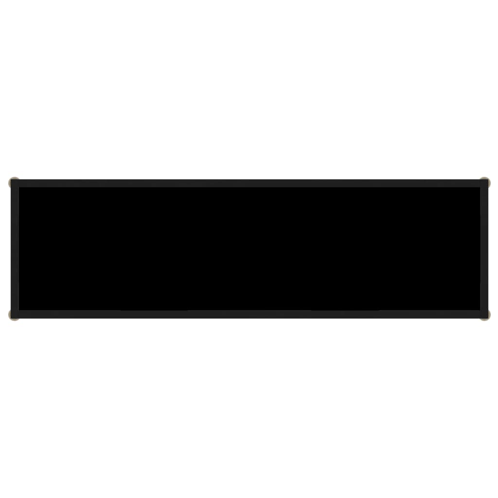 Konsolentisch Schwarz 120x35x75 cm Hartglas