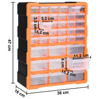 Thumbnail for Multi-Schubladen-Organizer mit 39 Schubladen 38x16x47 cm