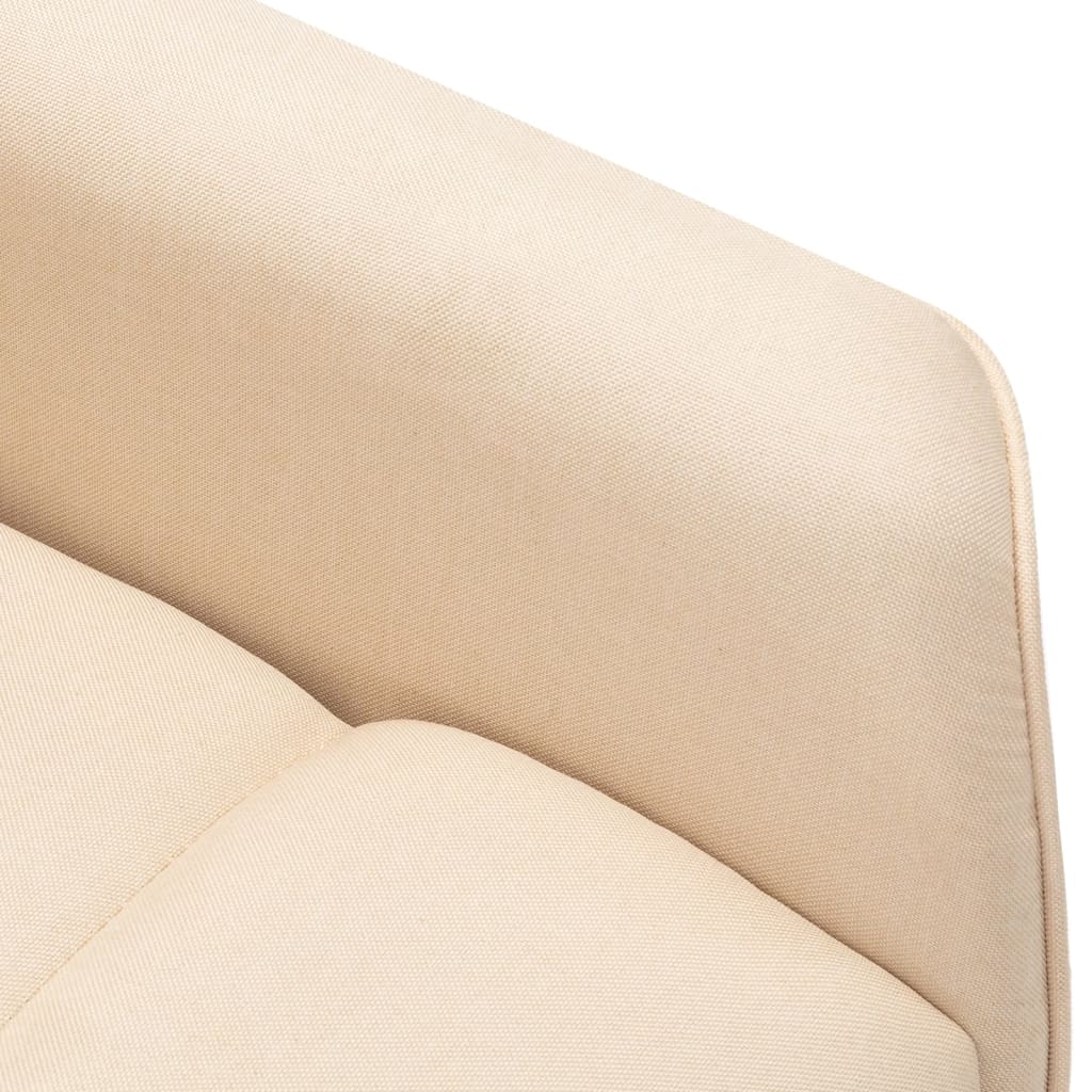 Massagesessel mit Aufstehhilfe Creme Stoff