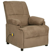 Thumbnail for Massagesessel Taupe Wildleder-Optik