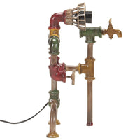 Thumbnail for Standleuchte Industriestil Wasserrohr-Design Eisen