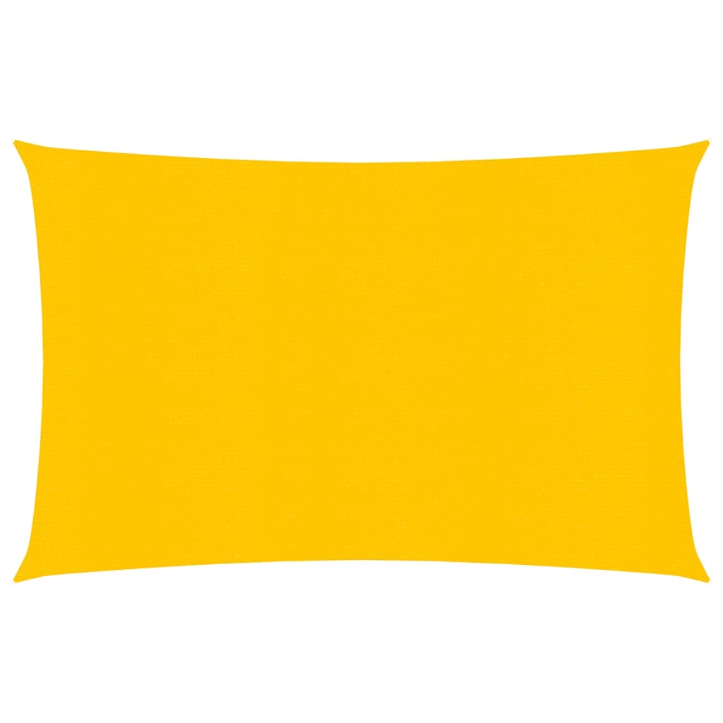 Sonnensegel 160 g/m² Gelb 2,5x4 m HDPE