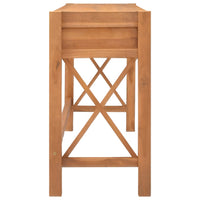 Thumbnail for Schreibtisch mit 2 Schubladen 140x40x75 cm Recyceltes Teak