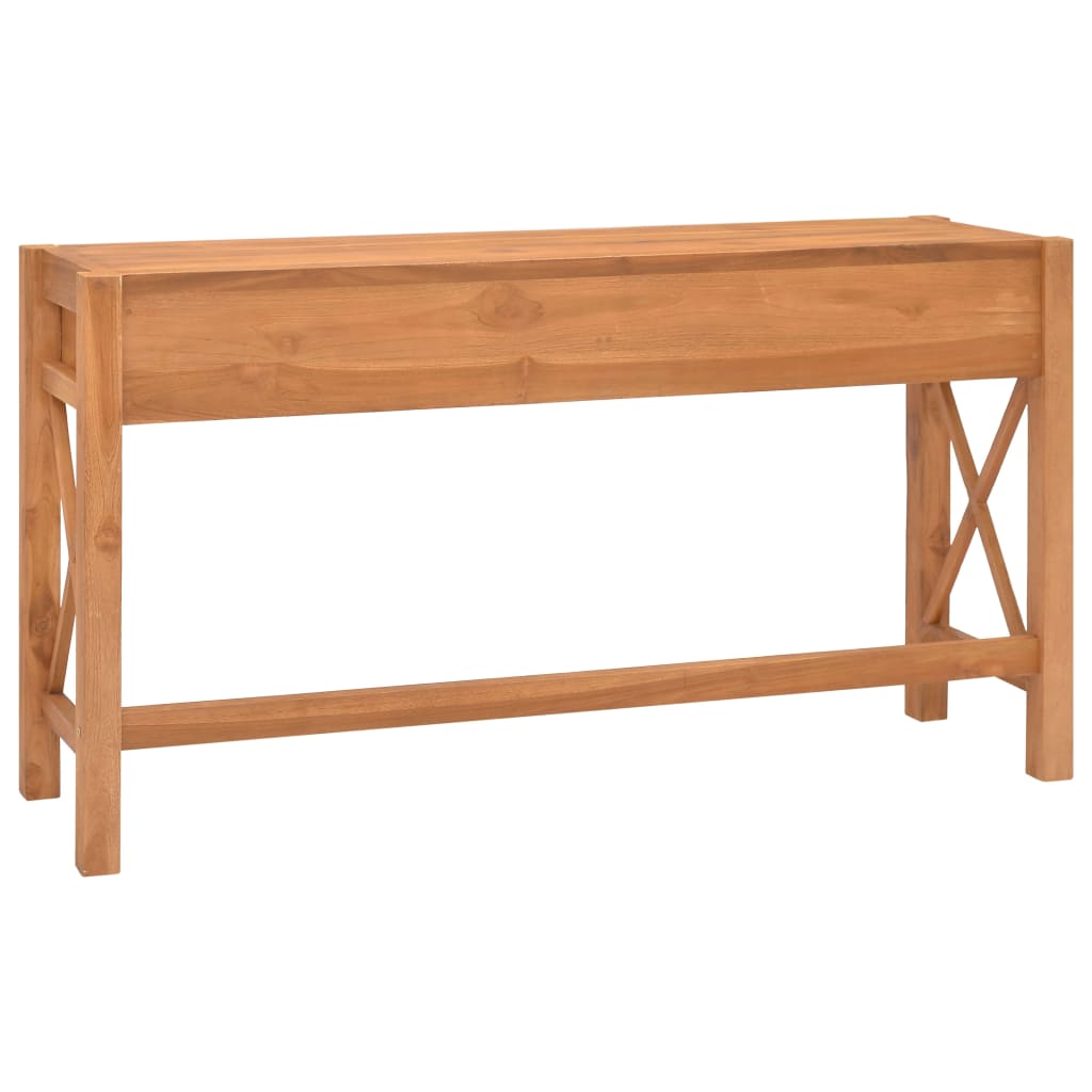 Schreibtisch mit 2 Schubladen 140x40x75 cm Recyceltes Teak