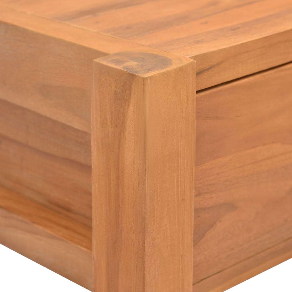 Schreibtisch mit 2 Schubladen 140x40x75 cm Recyceltes Teak