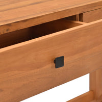 Thumbnail for Schreibtisch mit 2 Schubladen 140x40x75 cm Recyceltes Teak