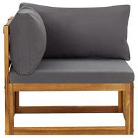 Thumbnail for Modular-Ecksofas 2 Stk. mit Auflagen Dunkelgrau
