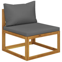 Thumbnail for 3-tlg. Garten-Lounge-Set mit Kissen Massivholz Akazie