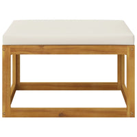 Thumbnail for 3-tlg. Garten-Lounge-Set mit Creme-Kissen Massivholz Akazie