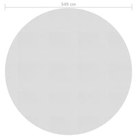 Thumbnail for Treibende Pool-Solarplane PE 549 cm Grau