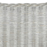 Thumbnail for 2-Sitzer-Sofa Grau Natur Rattan und Leinen