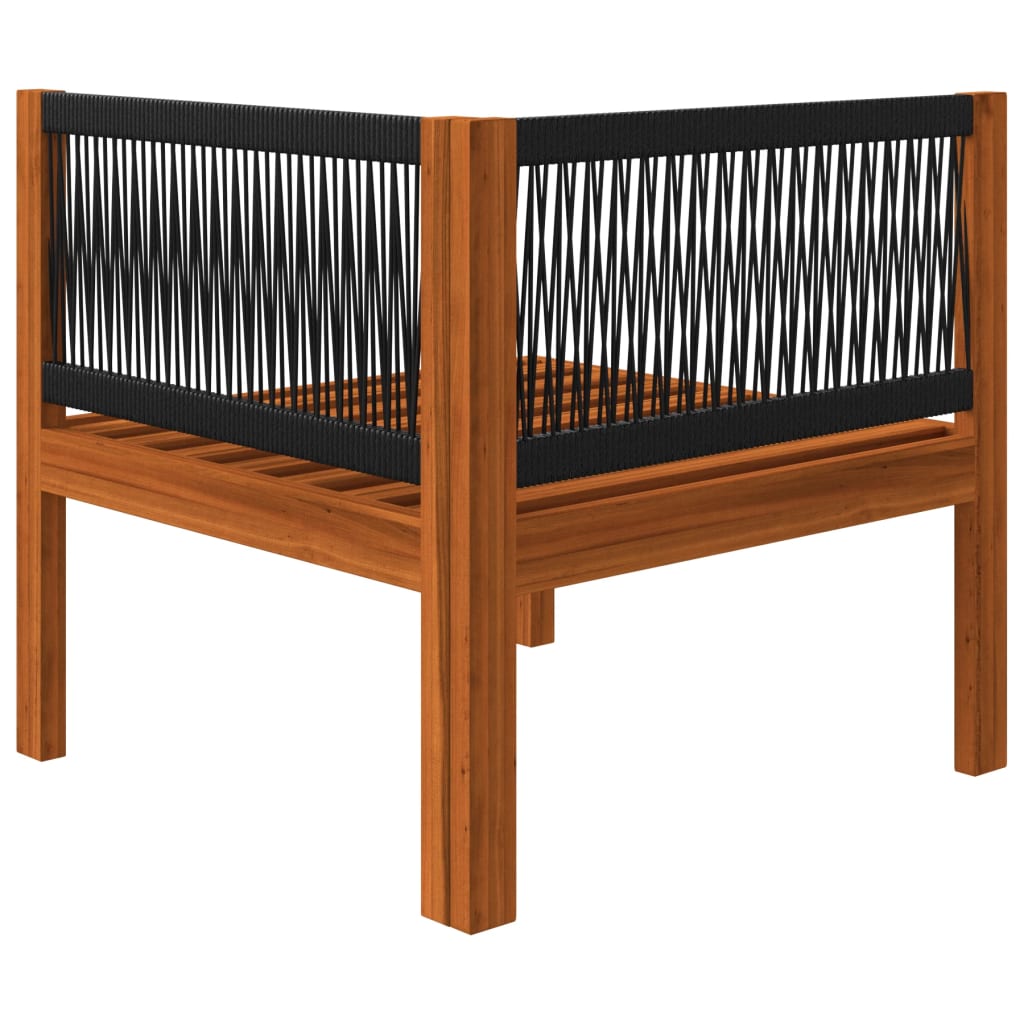 Garten-Ecksofas 2 Stk. mit Auflagen Akazie Massivholz
