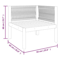 Thumbnail for Garten-Ecksofas 2 Stk. mit Auflagen Akazie Massivholz