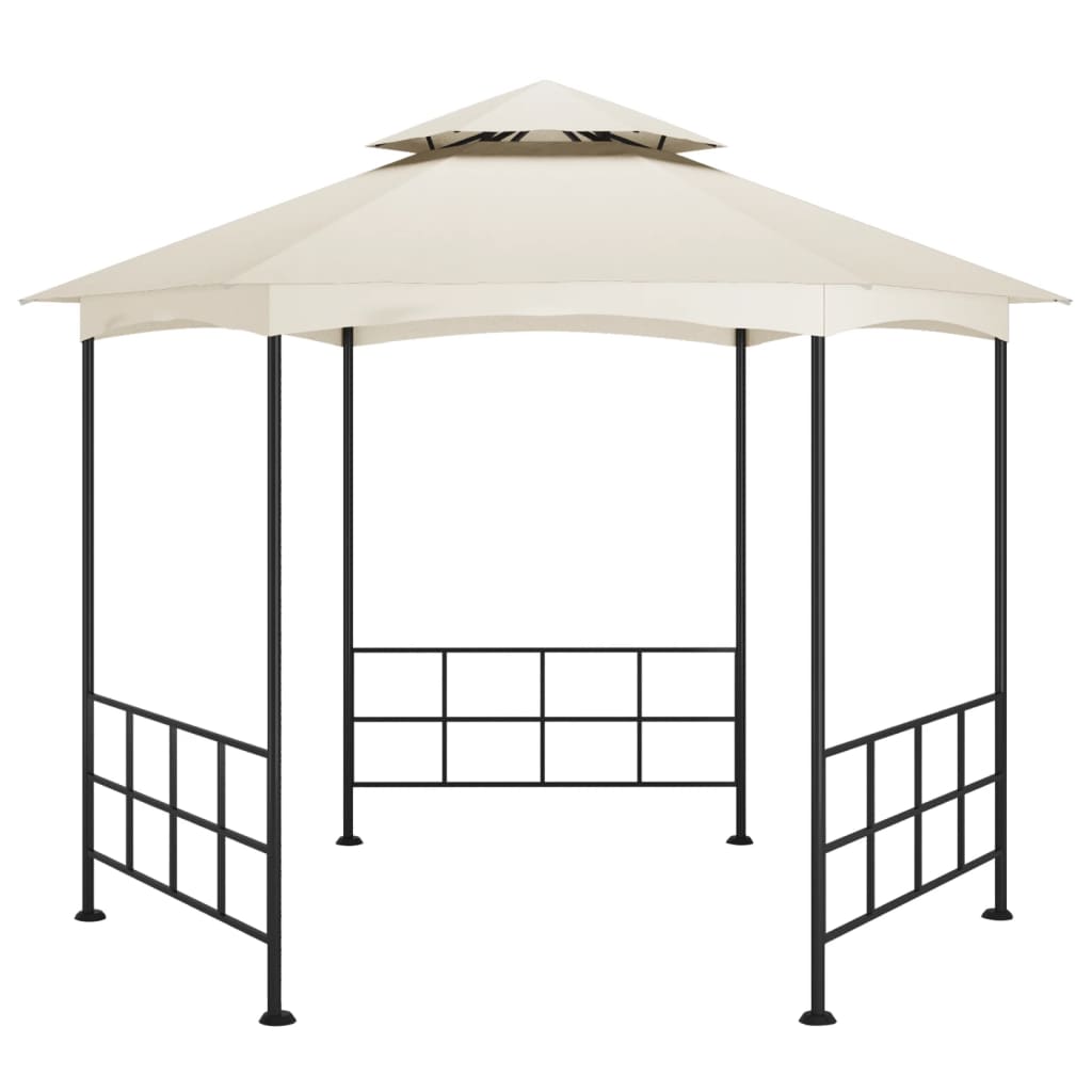 Pavillon mit Seitenwänden 3,1x2,7 m Creme