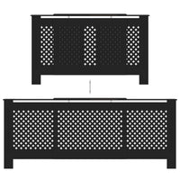 Thumbnail for MDF Heizkörperverkleidung Schwarz 205 cm
