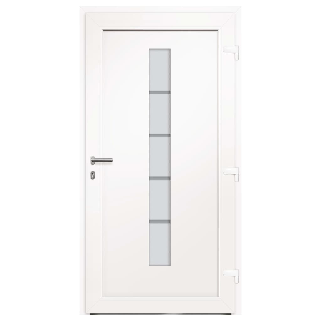 Haustür Aluminium und PVC Anthrazit 100x200 cm
