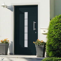 Thumbnail for Haustür Aluminium und PVC Anthrazit 100x200 cm