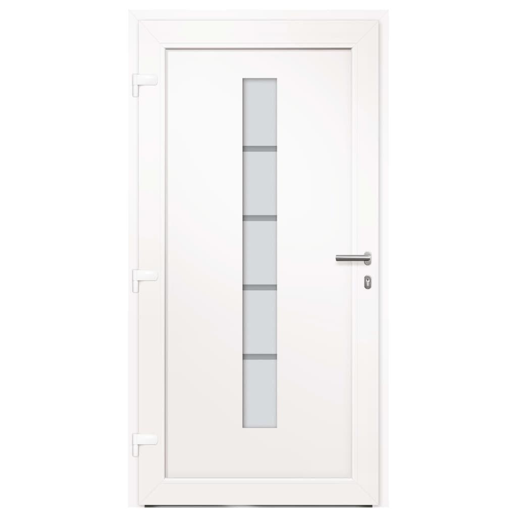 Haustür Aluminium und PVC Anthrazit 100x200 cm