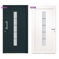 Thumbnail for Haustür Aluminium und PVC Anthrazit 100x200 cm
