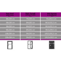 Thumbnail for Haustür Aluminium und PVC Weiß 110x210 cm