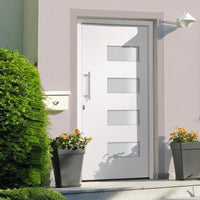 Thumbnail for Haustür Aluminium und PVC Weiß 110x210 cm