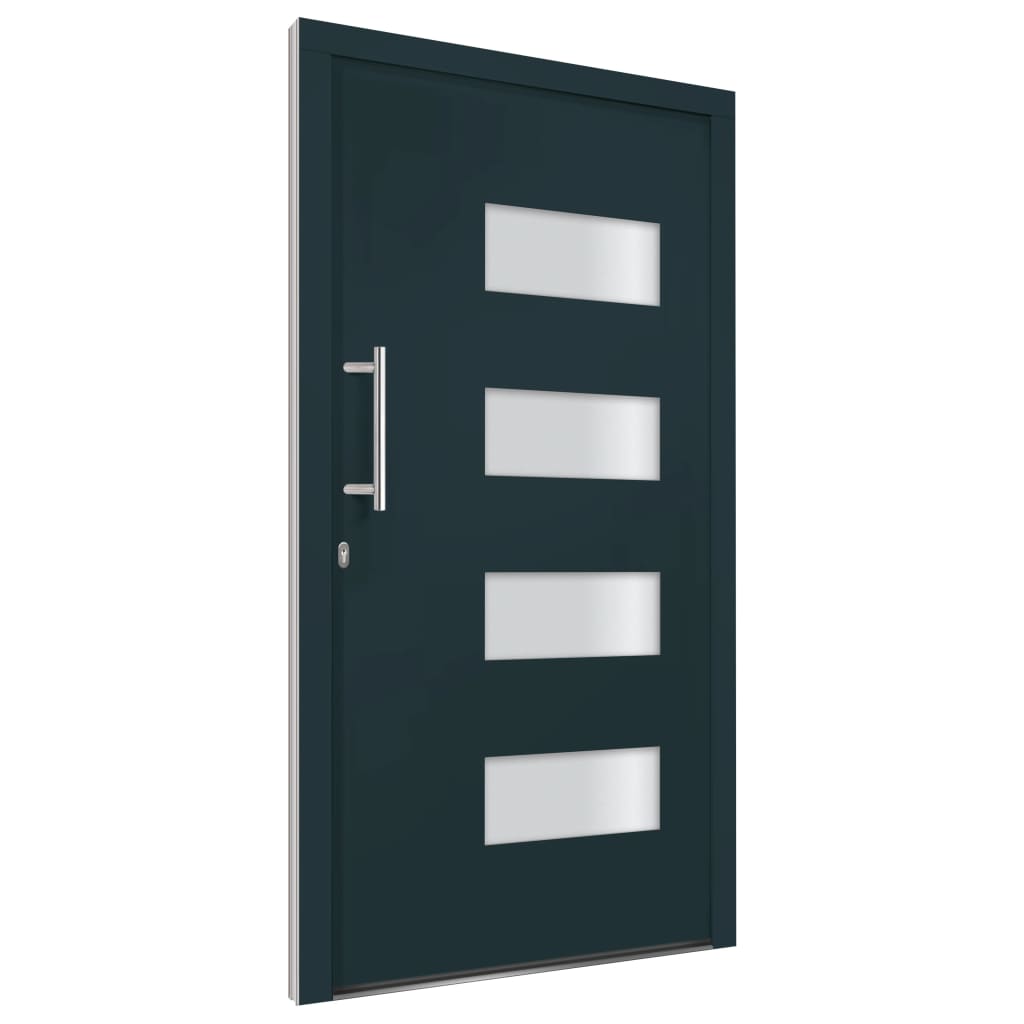 Haustür Aluminium und PVC Anthrazit 100x200 cm