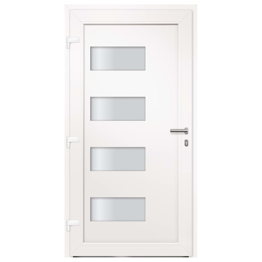 Haustür Aluminium und PVC Anthrazit 100x200 cm