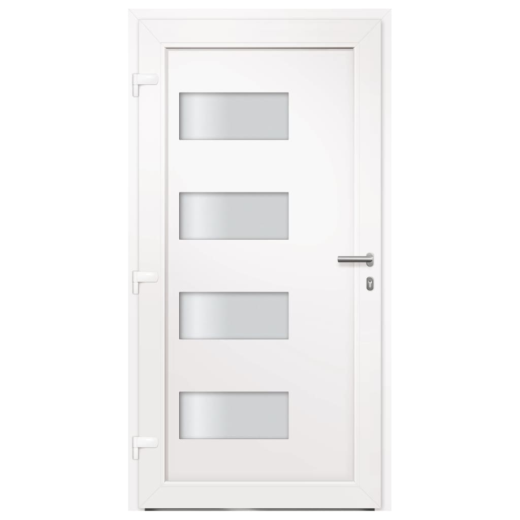 Haustür Aluminium und PVC Anthrazit 110x210 cm