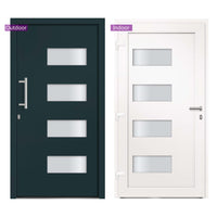 Thumbnail for Haustür Aluminium und PVC Anthrazit 110x210 cm