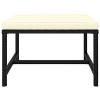 Thumbnail for 3-tlg. Garten-Sofagarnitur mit Auflagen Schwarz Poly Rattan