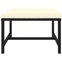 Thumbnail for 4-tlg. Garten-Sofagarnitur mit Auflagen Schwarz Poly Rattan