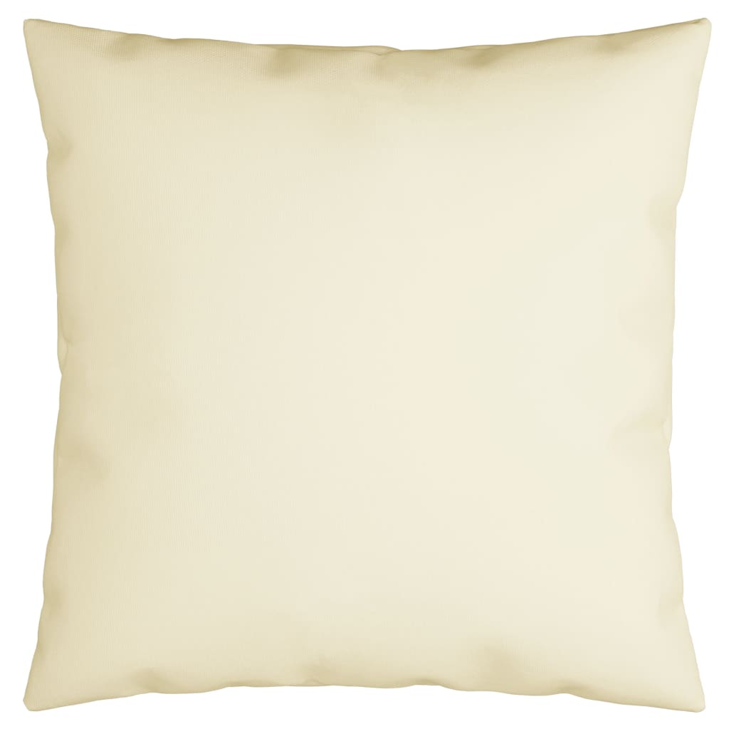 Sofakissen 4 Stk. Cremeweiß 40x40 cm Stoff