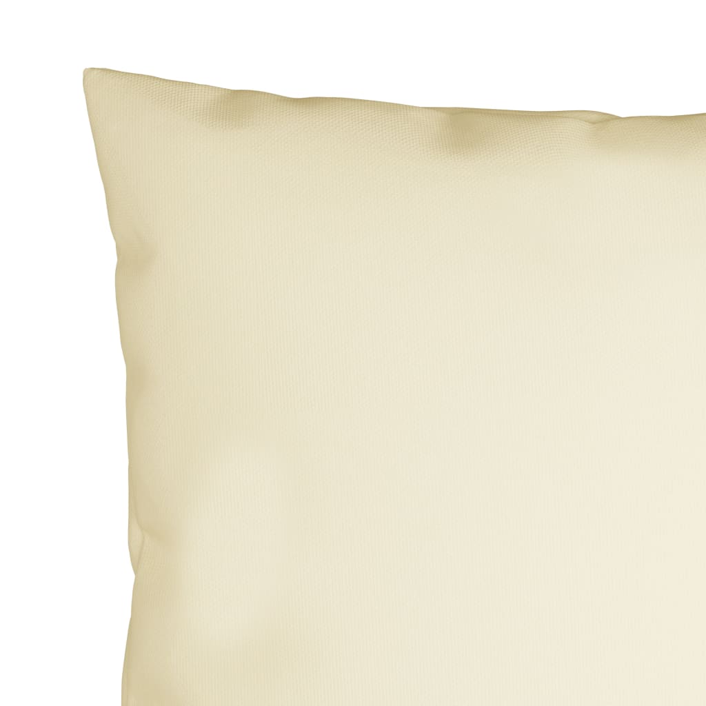 Sofakissen 4 Stk. Cremeweiß 40x40 cm Stoff