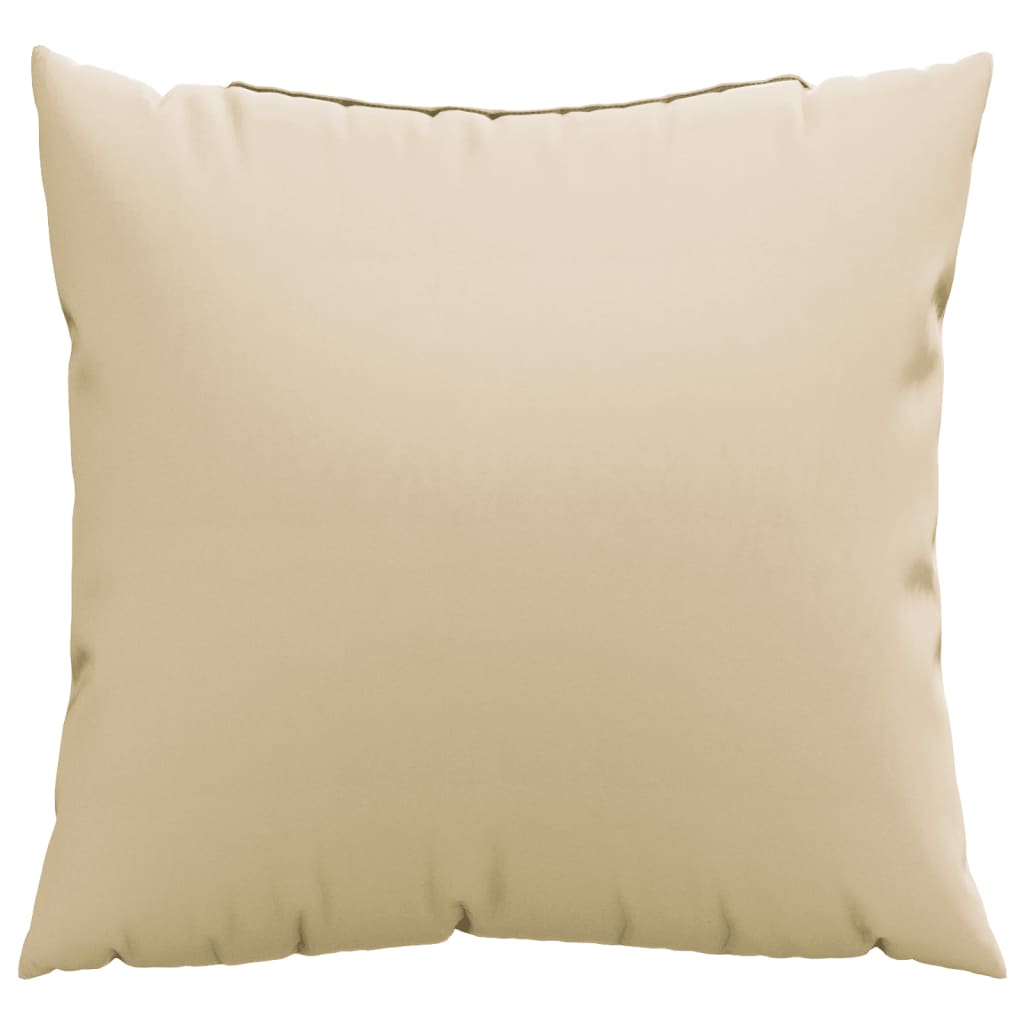 Zierkissen 4 Stk. Beige 40x40 cm Stoff